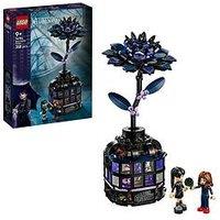 Lego Wednesday Wednesday Black Dahlia Flower Halloween Gift, Faux Plant Room Decor 76784