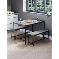 Vida Designs Roslyn 4 Seater Dining Table With Bench Set
