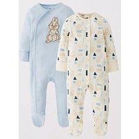 Bambi Disney Bambi Thumper 2 Pack Sleepsuit - Blue