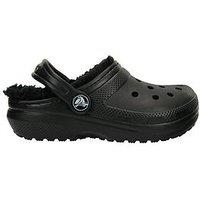 Crocs Junior/Youth Classic Lined Clogs - Black