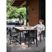 Keter Porto Table Wth 6 Elisa Chairs