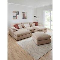 Very Home Aston U-Shape Mod Sofa With Footstool - Made To Order In The Uk
