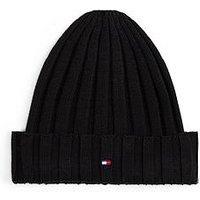 Tommy Hilfiger Kids Small Flag Beanie - Black