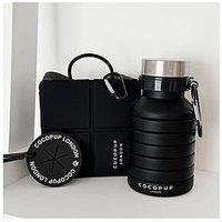 Cocopup Travel Bundle - Black Water Bottle, Poop Pocket, Foldable Bowl