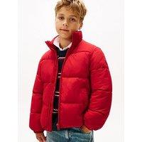 Tommy Hilfiger Boys Flag Padded Jacket - Medium Red