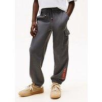 Tommy Hilfiger Boys Nyc Print Cargo Sweatpants - Washed Black