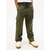 Tommy Hilfiger Boys Texture Cargo Sweatpants - Green
