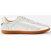 Mint Velvet Mia Lace Up Trainer - Silver