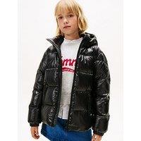 Tommy Hilfiger Girls Essential Down Jacket - Black