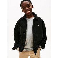 Tommy Hilfiger Boys Corduroy Overshirt - Black