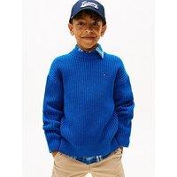 Tommy Hilfiger Boys Crew Neck Sweater - Blue