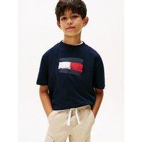 Tommy Hilfiger Boys Flag Archive Short Sleeve T-Shirt - Night Navy