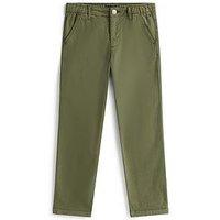Tommy Hilfiger Boys Herringbone Worker Pants - Green
