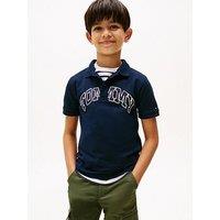 Tommy Hilfiger Boys Graphic Short Sleeve Polo Shirt - Night Navy