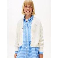 Tommy Hilfiger Girls Chenille Cardigan - Off White