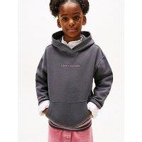Tommy Hilfiger Girls Mini Logo Hoodie - Washed - Black