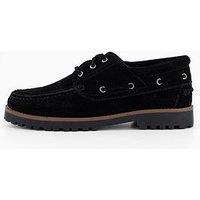 Jack & Jones Brooklyn Suede Boat Shoes - Black
