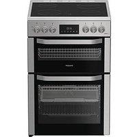 Hotpoint Hde6Vdcax - Electric Double Cooker With Multiflow Technology - Silver