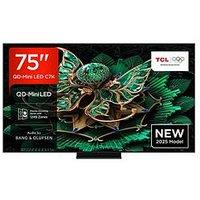 Tcl 75C7K-Uk, 75-Inch C7K Premium Qd-Mini Led 4K Ultra Hd 144Hz - Audio By Bang And Olufsen, Smart Google Tv