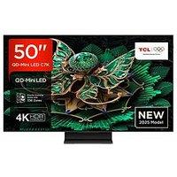 Tcl 50C7K-Uk, 50-Inch C7K Premium Qd-Mini Led 4K Ultra Hd 144Hz Smart Google Tv