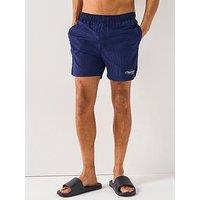 Jack & Jones Maui Crinkle Nylon Swim Shorts - Navy