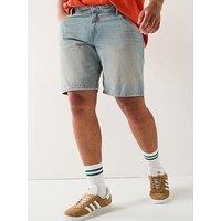 Jack & Jones Plus Tony Denim Shorts - Blue