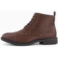 Jack & Jones Danby Pu Lace Up Boots - Brown