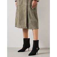 The Very Collection Pointed Ankle Boot - Black