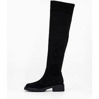 The Very Collection Wide Fit Over Knee Boot - Black