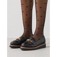 The Very Collection Flatform Loafer - Black