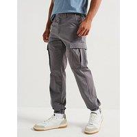 Jack & Jones Kane Jonnie Cuffed Cargo Pants - Dark Grey