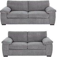 Very Home Amalfi Standard 3 + 2 Seater Fabric Sofa Set (Buy & Save!) - Fsc Certified