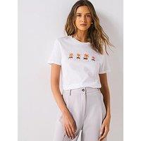 Ps Paul Smith Flower Graphic T-Shirt - White