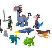 Imaginext Jurassic World Rebirth Set With 6 Action Figures, Launcher & Accessories