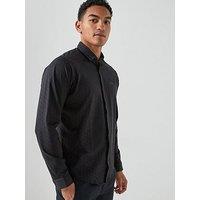 Boss Excurse Regular Fit Long Sleeve Shirt - Navy