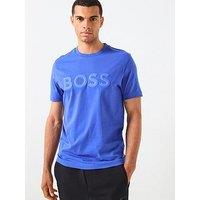 Boss Tee Iconic Zone 3D Logo Regular Fit T-Shirt - Blue