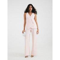 River Island Waistcoat Hybrid Jumpsuit - Pink