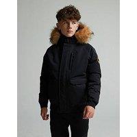 Zavetti Canada Junior Boys Abelli Puffer Bomber Jacket - Black