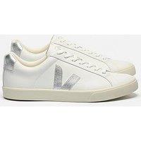 Veja Womens Esplar Logo Leather Trainer- White