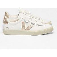 Veja Womens Recife Logo Leather Trainer - White