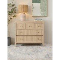 Michelle Keegan Home Lindley 2 + 3 Drawer Chest - Oak - Fsc Certified