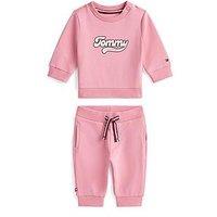 Tommy Hilfiger Baby Girls Graphic 2 Piece Set - Pink