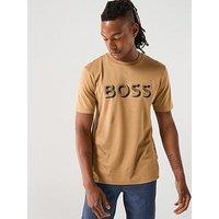 Boss H-Thompson 656 Corporate Print T-Shirt - Beige