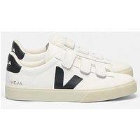 Veja Unisex Recife Logo Leather Trainer - White
