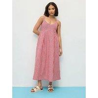 Pixiegirl Petite Gingham Check Dress - Red