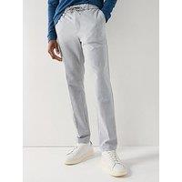 Boss P-Kane1 Modern Fit Drawstring Casual Stretch Trousers - Silver