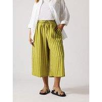 Yours Curve Midaxi Culottes - Green