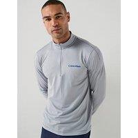 Calvin Klein Sport Ck Icon Performance 1/4 Zip Sweat - Grey