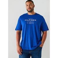 Tommy Hilfiger Big & Tall Stack Logo T-Shirt - Blue