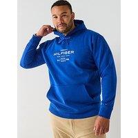 Tommy Hilfiger Big & Tall Oval Graphic Hoodie - Blue